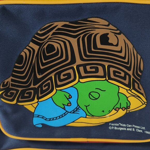 Franklin The Turtle 1986 Embroidered Backpack Roller Bag Suitcase Multicolor - Picture 3 of 16